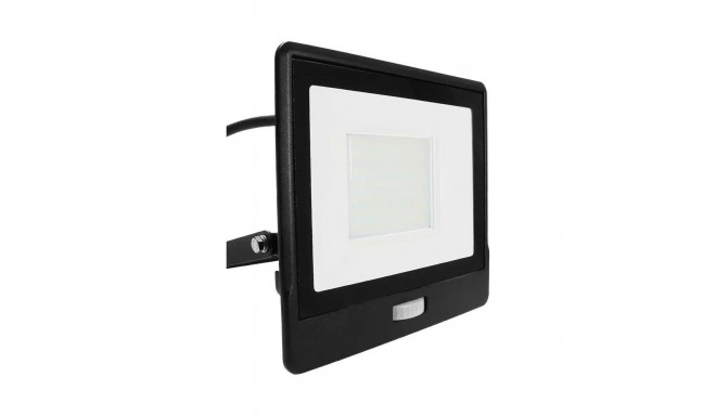 Projektor LED V-TAC 50W SAMSUNG CHIP Czujnik Ruchu Czarny Przewód 1M VT-158S-1 6400K 4000lm 5 Lat Gw