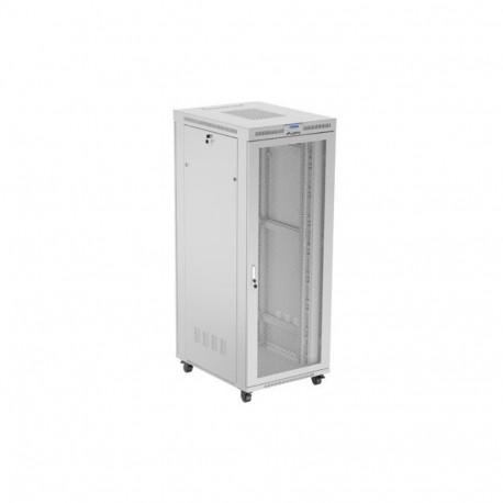 FLOOR-STANDING RACK CABINET 19" 42U 800X1000 GREY PERFORATED LCD DOOR LANBERG (FLAT PACK)