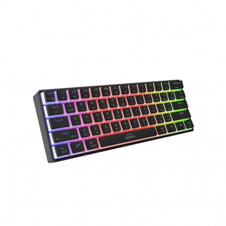 Genesis THOR 660 G2 US must juhtmevaba RGB mehaaniline Gateron Brown mänguklaviatuur