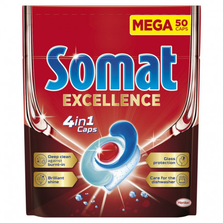 Dishwasher capsules SOMAT Excellence 4in1 50pcs