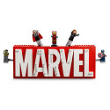 LEGO Super Heroes Marvel logo ja minifiguurid