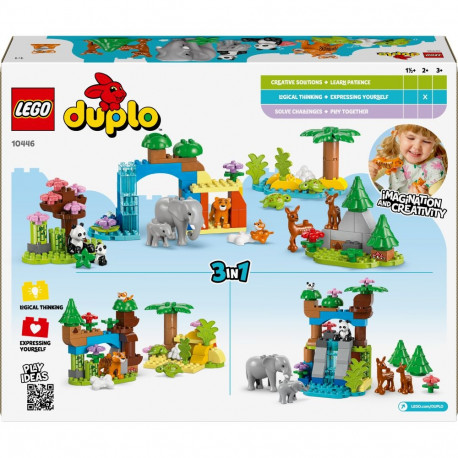 LEGO DUPLO Kolm ühes metsloomade perekonnad.