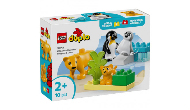 LEGO DUPLO Metsloomade perekonnad: pingviinid ja lõvid