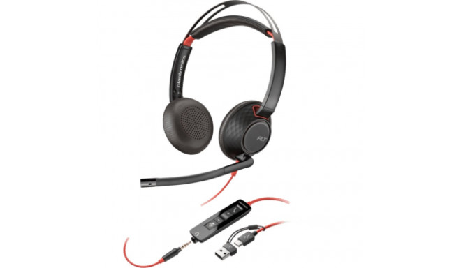 HP Poly Blackwire 5220 Stereo USB-C (inkl. USB-A Adp)