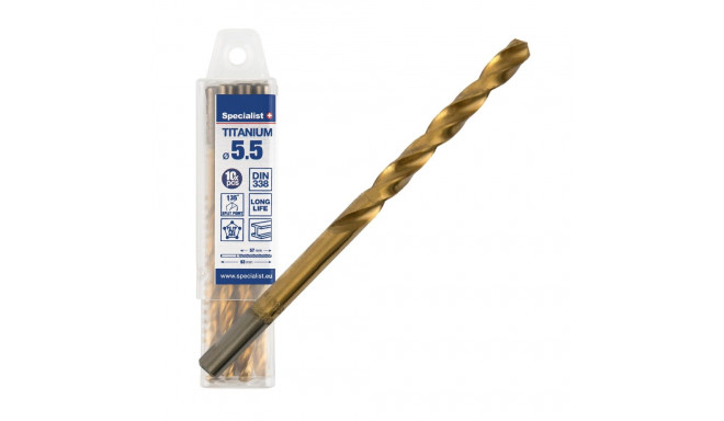 SPECIALIST+ metalli puur TITAN, 5,5 mm, 10 tk