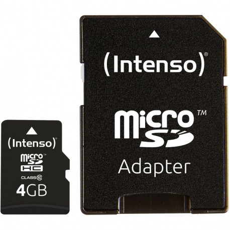 "CARD 4GB Intenso 3413450 MicroHC Class 10 20MB/s inkl. Adapter"