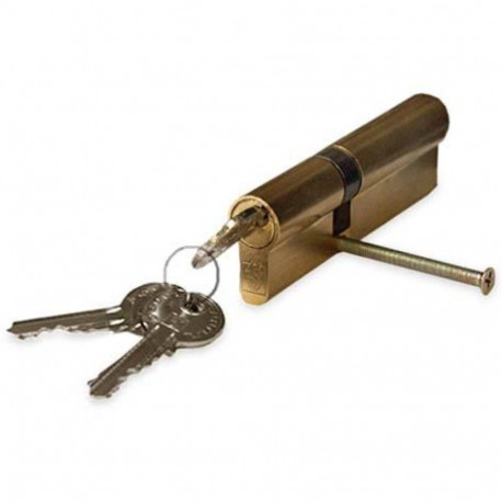 silinderlukk 80mm 30x50 messing 5 võtit