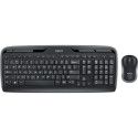 Logitech klaviatuur MK330 Wireless PAN/NORDIC, must + hiir