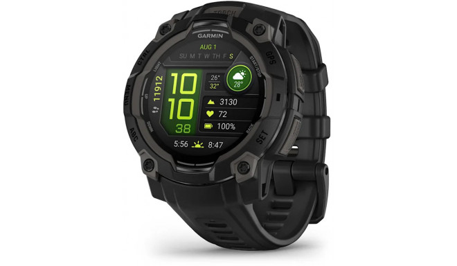 Garmin Instinct 3 AMOLED 45mm, черный