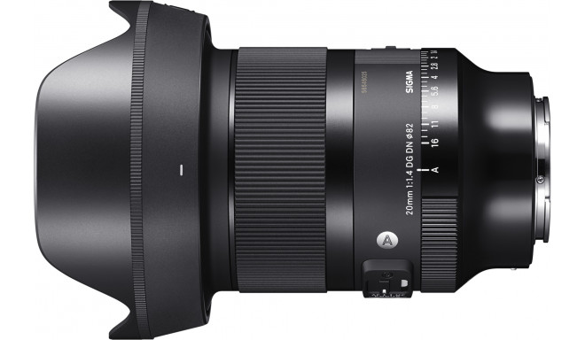 Sigma AF 20mm f/1.4 DG DN Art objektiiv Sonyle