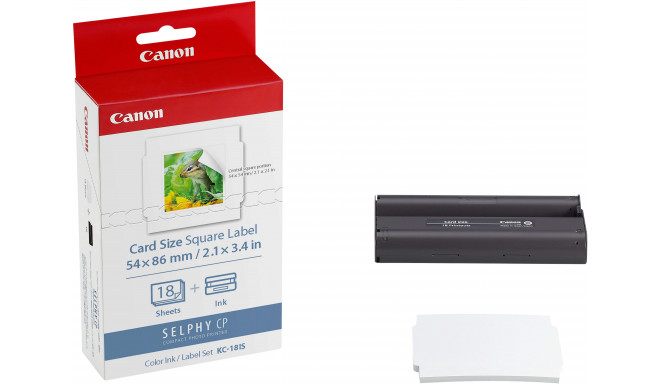 Canon label + ink KC-18IS 54x86mm 18 sheets