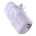 Wozinsky WF16-YLS 5000mAh 15W Lightning Mini Power Bank with Built-in USB-C Cable and Apple Watch Ch