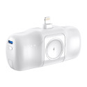 Wozinsky WF16-YLS 5000mAh 15W Lightning Mini Power Bank with Built-in USB-C Cable and Apple Watch Ch