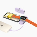 Wozinsky WF16-YLS 5000mAh 15W Lightning Mini Power Bank with Built-in USB-C Cable and Apple Watch Ch