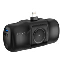 Wozinsky WF16-YLS 5000mAh 15W Lightning Mini Power Bank with Built-in USB-C Cable and Apple Watch Ch