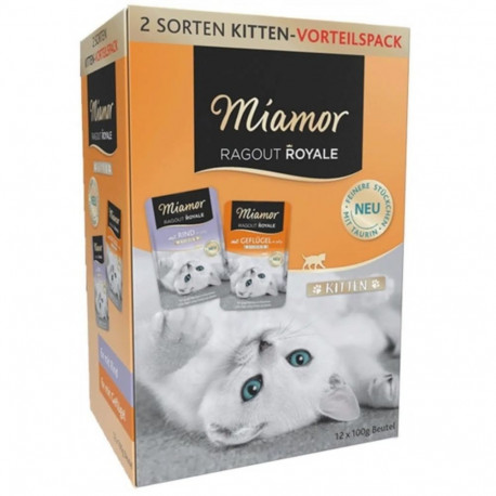 Cat Food - MIAMOR Ragout Royale Kitten Mix in Jelly 12x100g Grain-Free