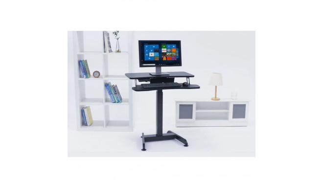 Electric Height Adjustable Desk - Maclean MC-835 72-122cm Black