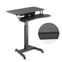 Electric Height Adjustable Desk - Maclean MC-835 72-122cm Black