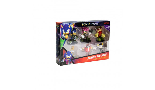 Action Figure Set - Sonic Prime Deluxe Box Set of 8 Multicolor