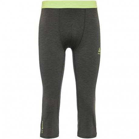 Soe pesu püksid Odlo The Revelstoke Performance Wool Warm 3/4 Bottoms hall/neoon