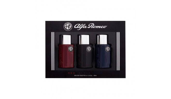 Alfa Romeo Collection Eau de Toilette (40ml) (Edt Black 40 ml + Edt Red 40 ml + Edt Blue 40 ml)