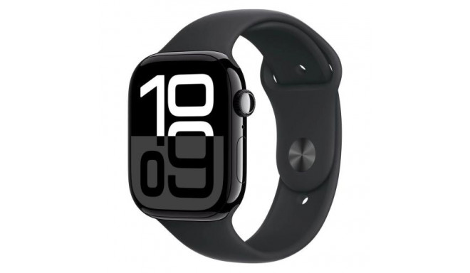 Apple Watch Series 10 GPS 42mm Jet Black Alu Case, Black Sport Band S/M EU MWWE3