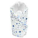 Ankras wrap blanket 80/80 blue stars white