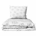 Ankras 2pcs bedding set 35/100 40/60 bears white