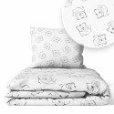 Ankras 2pcs bedding set 35/100 40/60 bears white