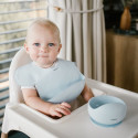 Babyono silicone bib with adjustable lock blue 1639/01
