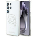 KARL LAGERFELD case for SAMSUNG S25 Ultra KLHCS25LHKHDCELT (IML Rhinestones K Head) transparent