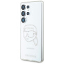 KARL LAGERFELD case for SAMSUNG S25 Ultra KLHCS25LHKHDCELT (IML Rhinestones K Head) transparent
