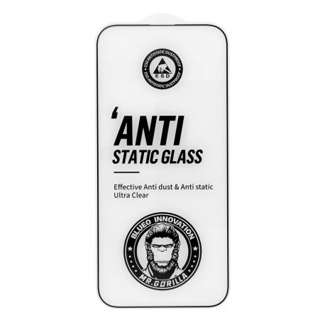 5D Mr. Monkey Glass - for Samsung Galaxy S25 black (Anti-Static Strong HD)