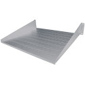 Intellinet 19" Cantilever Shelf, 2U, 2-Point Front Mount, 400mm Depth, Vented, Max 25kg, Grey, Three