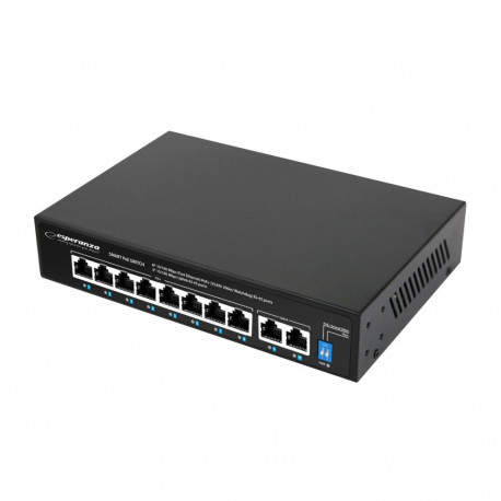 Esperanza ENS106 10-portine Poe lüliti 10/100 96W