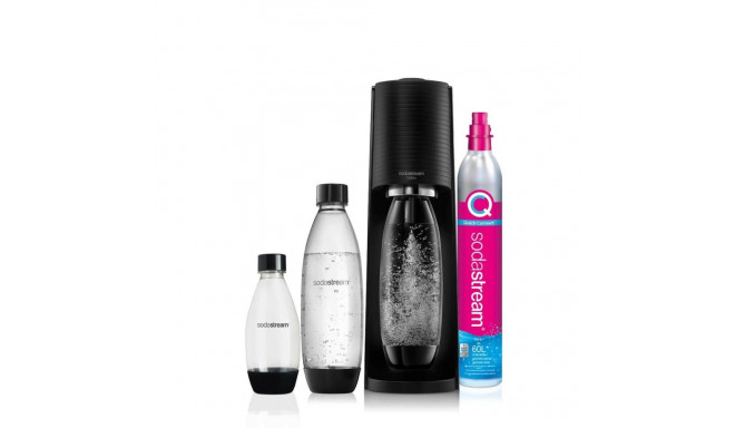 SodaStream Terra Nero komplekt metall, plast, polüetüleentereftalaat (PET) must