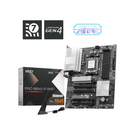 MSI PRO B840-P WIFI emaplaat AMD B840 Socket AM5 ATX