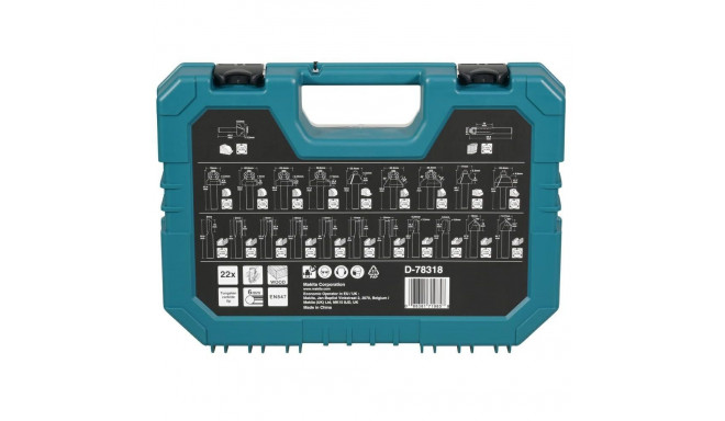 MAKITA SET OF DRILL BITS 22pcs. 6mm UNIVERSAL