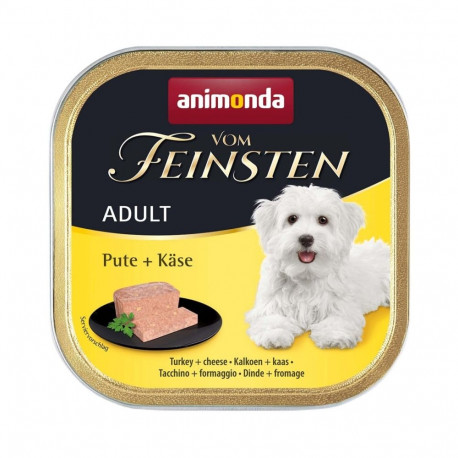 ANIMONDA Vom Feinsten Adult Turkey with cheese - wet dog food - 150g