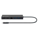 USB-C mitmeportiline adapter 2x HDMI/RJ45/2x USB-A/USB-C PD jaoks