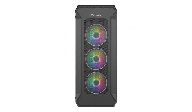 GENESIS Irid 505 ARGB Midi Tower Black, Transparent