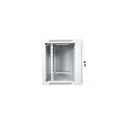 Seinale kinnitatav võrgukapp 19" 9U rack 600x450, täisuks, hall, kasutamata, kokkupandud, 60kg