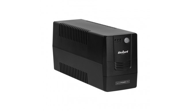 Zasilacz awaryjny komputerowy UPS REBEL model Nanopower 650 ( offline, 650VA / 360W , 230 V , 50Hz )