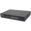8x POE+ 140W 802.3AT/AF GIGABIT HALLATAV LÜLITI, 2x SFP