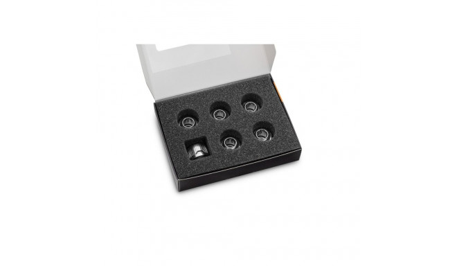 EK Water Blocks EK-Quantum Torque 6-pack HDC 12 mutrivõtme otsaliitmik hõbedane 1/4" 6 tk