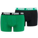 Bokserki męskie Puma Basic Boxer 2P zielone, czarne 906823 34 M