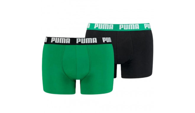 Bokserki męskie Puma Basic Boxer 2P zielone, czarne 906823 34 M