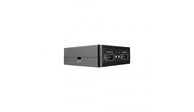 2 Port HDMI Splitter 18Gbps (schwarz)