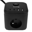 Huslog Cube Extension Cord with USB