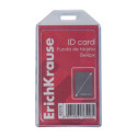 Card holder, vertical ERICH KRAUSE 54х90 mm, transparent, 20 pcs